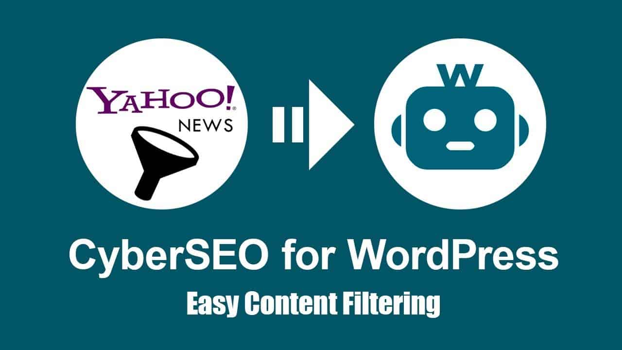 CyberSEO Pro: Easy content filtering