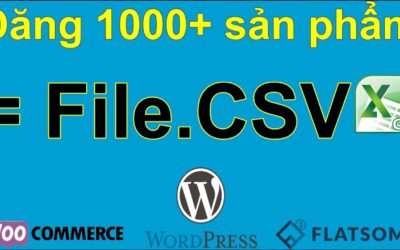 Đăng  hàng nghìn sản phẩm bằng file csv với Woocommerce