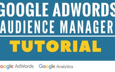 Digital Advertising Tutorials – Google AdWords Audience Manager and Google Analytics Remarketing Audience Definitions Tutorial