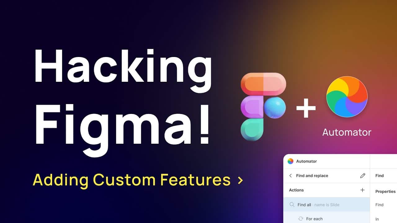 Hacking Figma With Automator — Adding Custom Features to Figma! | Design Weekly