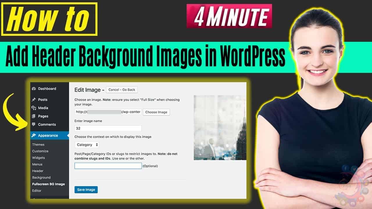 How To Add Header Background Images in WordPress 2022