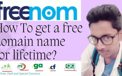 How To get a free domain name for lifetime! Freenom .tk .ml .ga & more