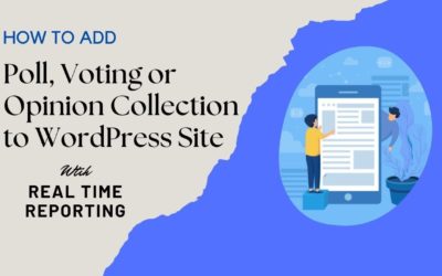 How to Add Poll, Voting, and Opinion Collection Feature to WordPress Website | Advanced Reports