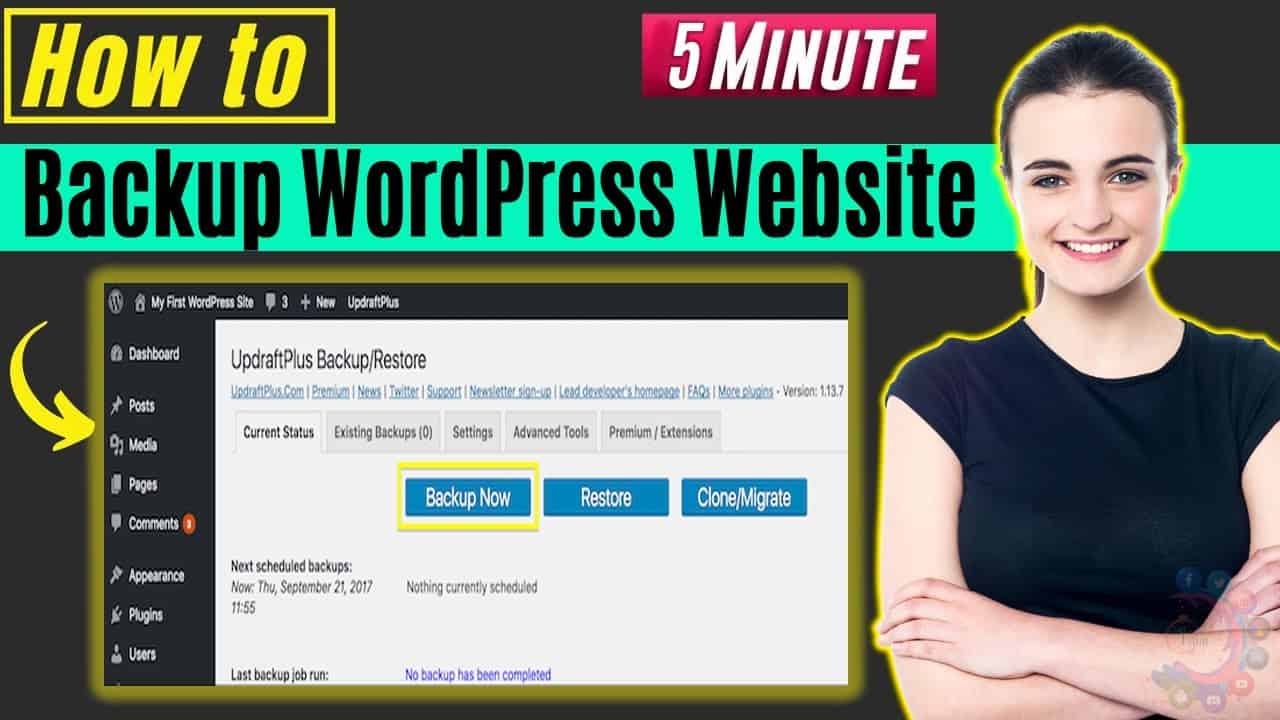 How to Backup WordPress Website 2022 [ 5 Minute ]