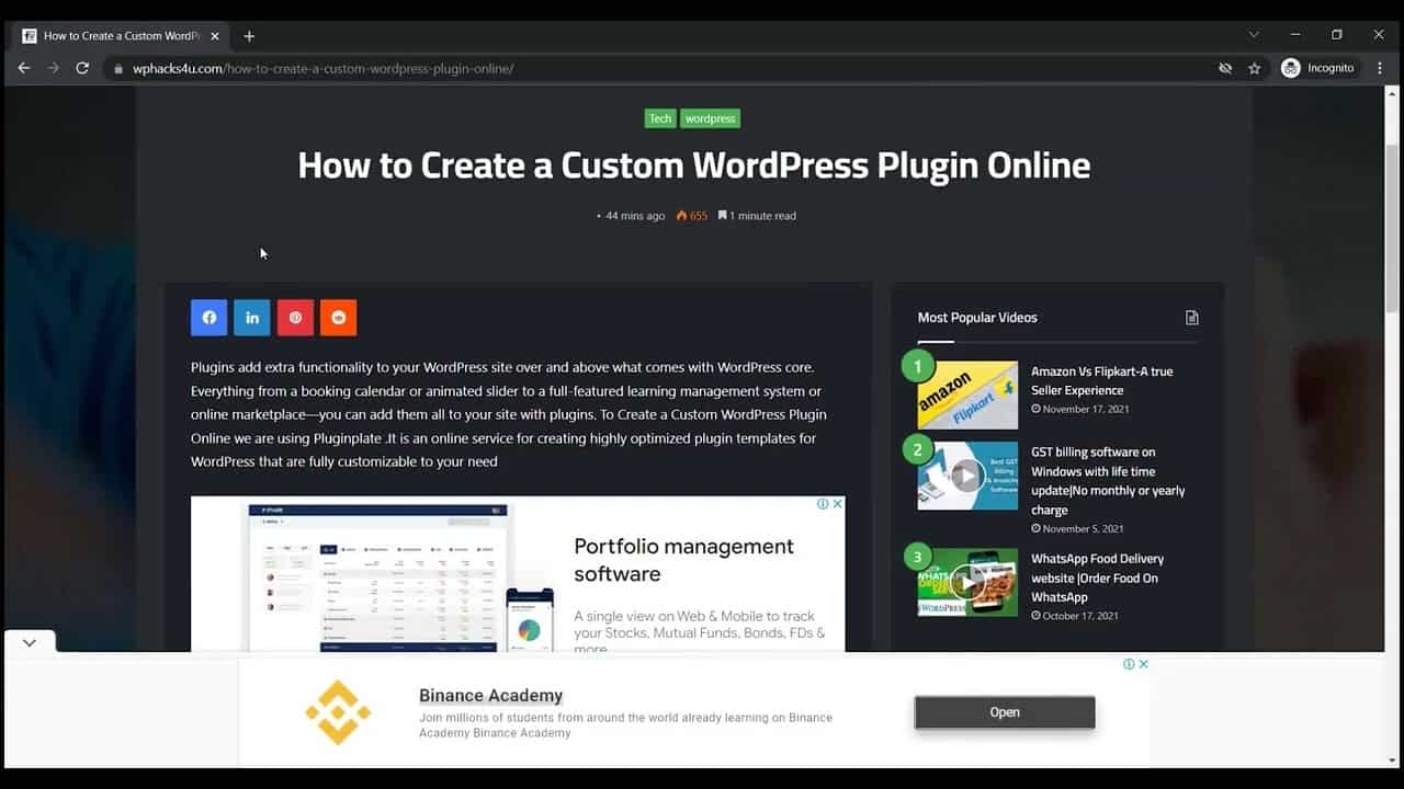 How to Create a Custom WordPress Plugin Online free without coding