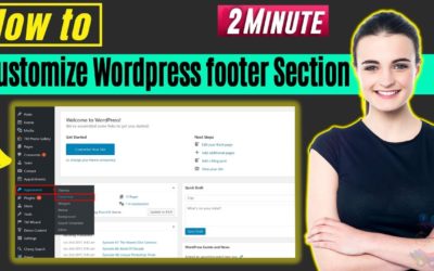 How to Customize WordPress footer Section 2022