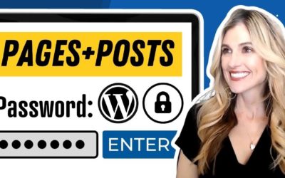 How to PASSWORD PROTECT WordPress (Private Pages + Posts MADE EASY without a plugin)