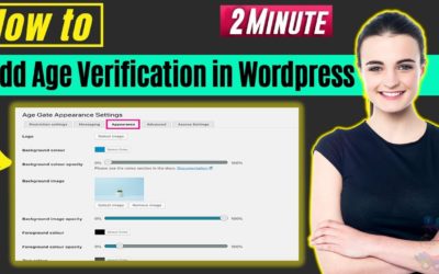 How to add age verification in wordpress 2022