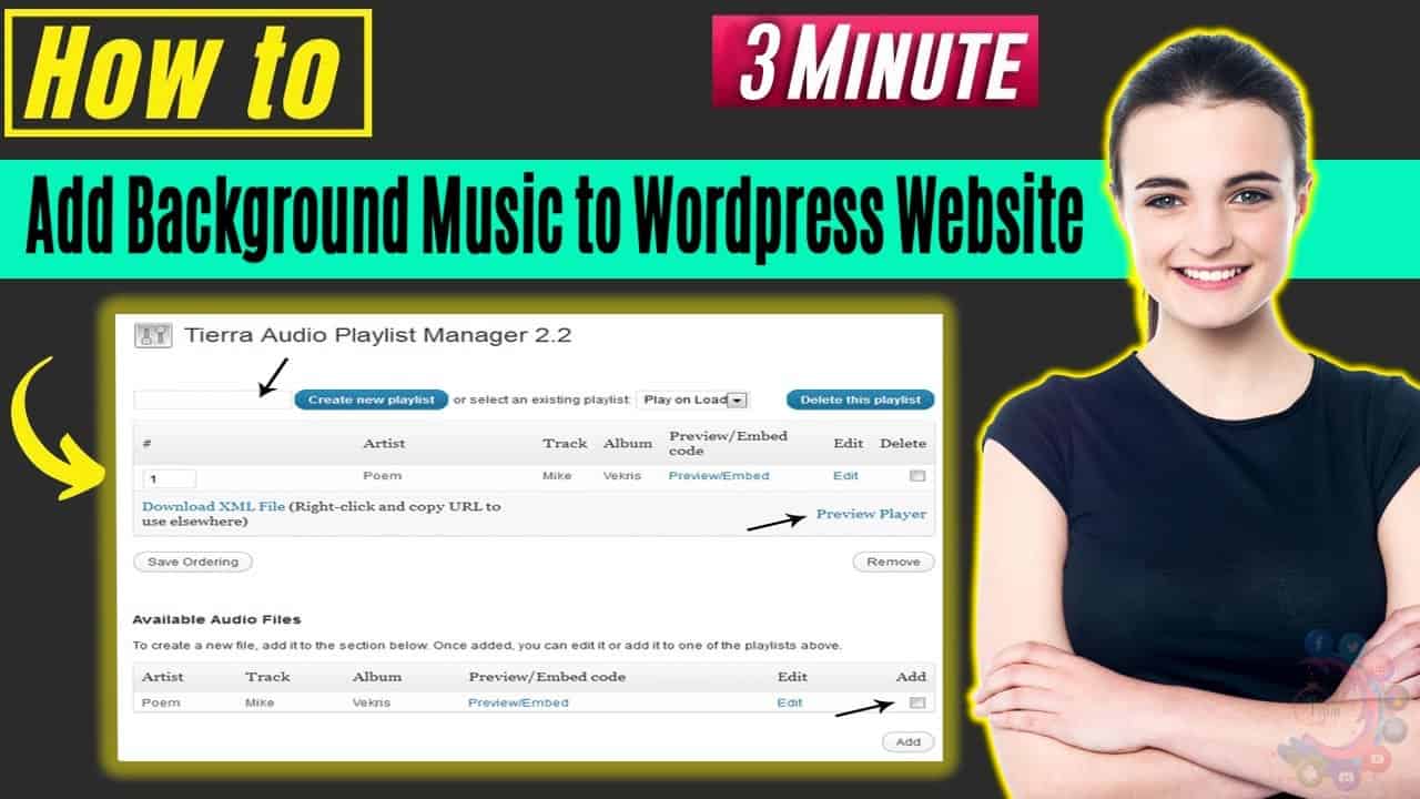 How to add background music to wordpress website 2022