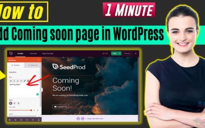 How to add coming soon page in WordPress 2022