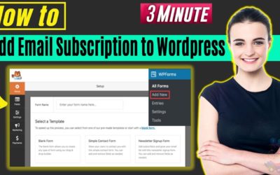 How to add email subscription to wordpress 2022