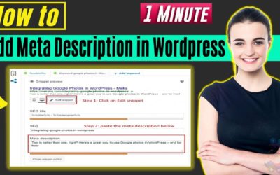 How to add meta description in wordpress 2022