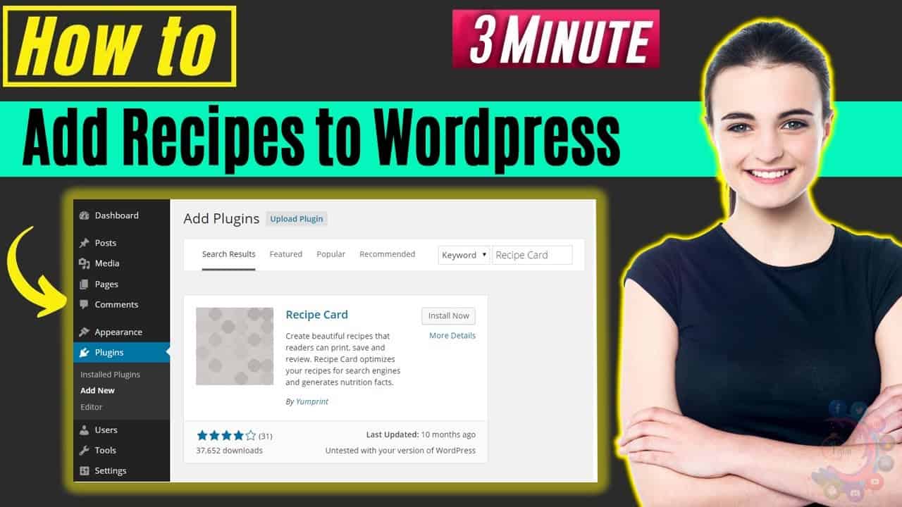 How to add recipes to wordpress 2022