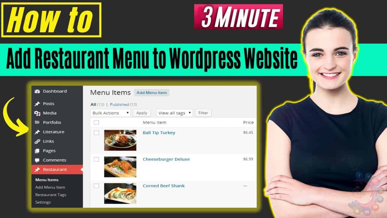 How to add restaurant menu to wordpress website 2022