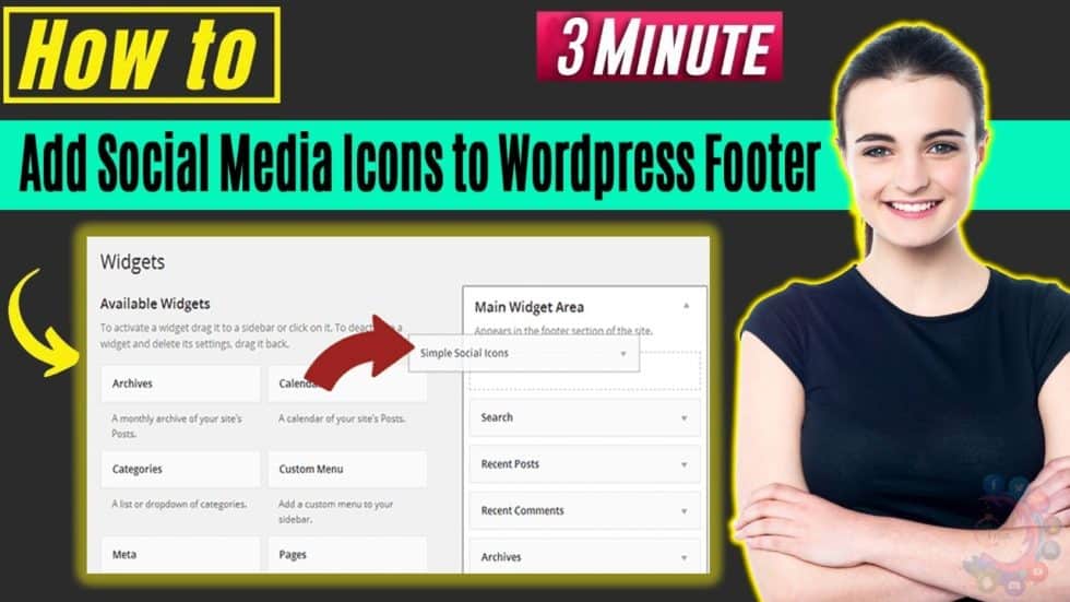 How To Add Social Media Icons To Wordpress Footer 2022 Dieno Digital   How To Add Social Media Icons To Wordpress Footer 2022 980x551 