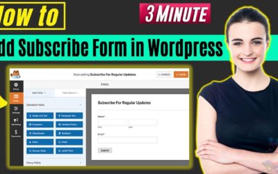 How to add subscribe form in wordpress 2022