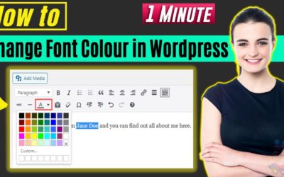 How to change font color in wordpress 2022