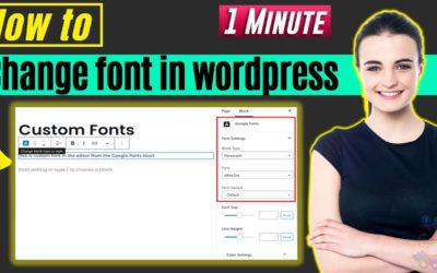 How to change font in wordpress 2022