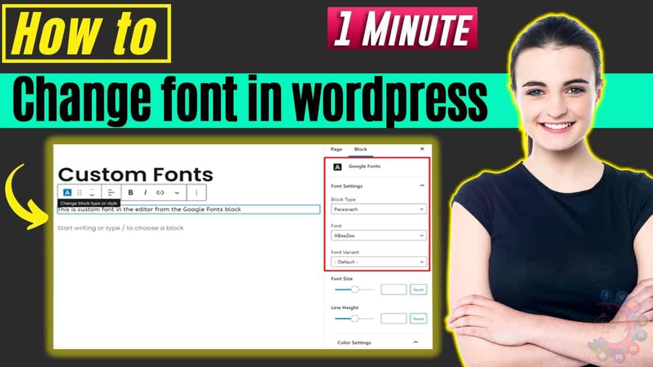 How to change font in wordpress 2022