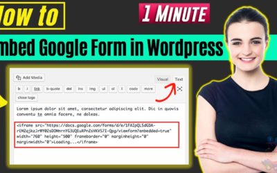 How to embed google form in wordpress 2022