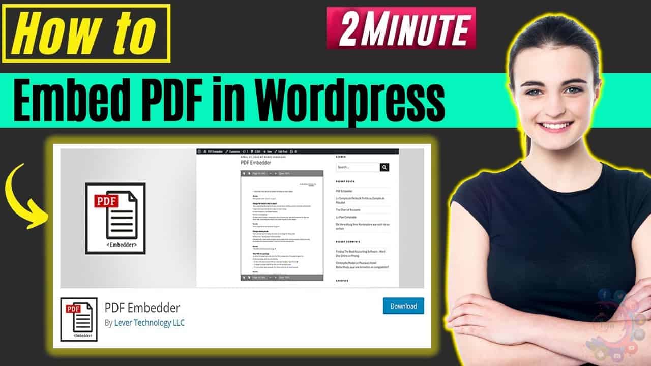 How to embed pdf in wordpress 2022