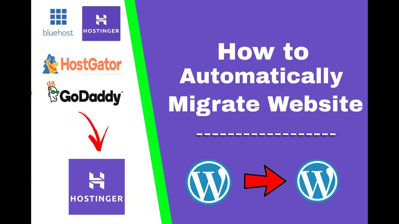 How to migrate WordPress website to Hostinger server automatically