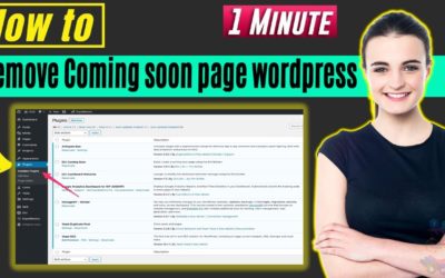 How to remove coming soon page wordpress 2022