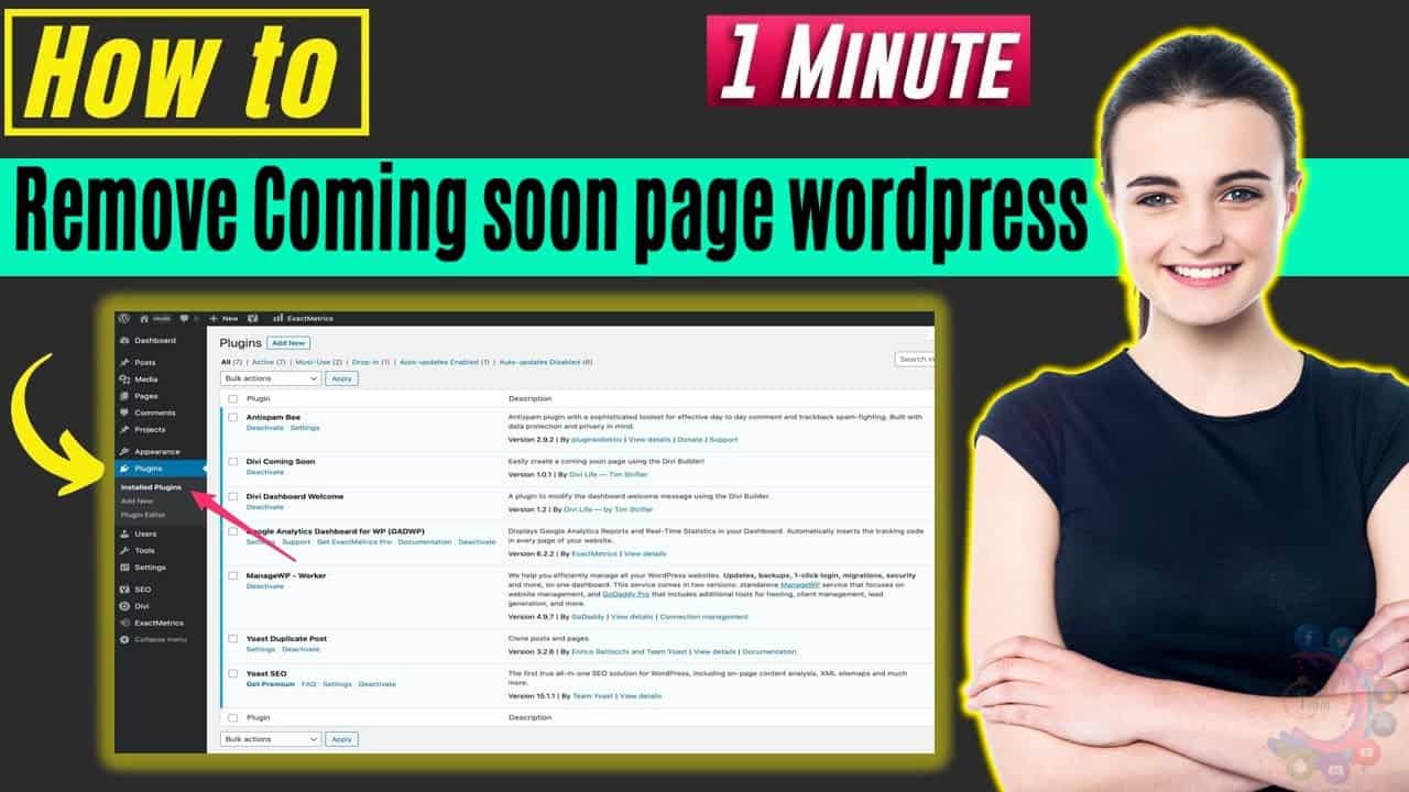 How to remove coming soon page wordpress 2022