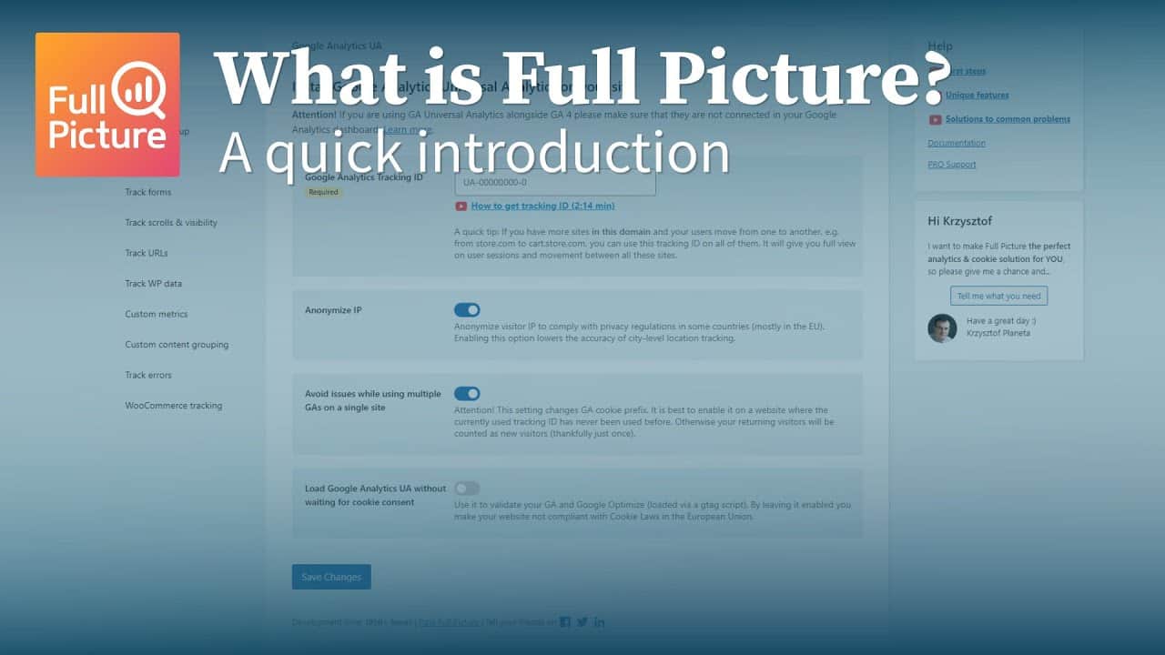 Introduction to Full Picture Free - Privacy-Focused Tag Manager for WordPress