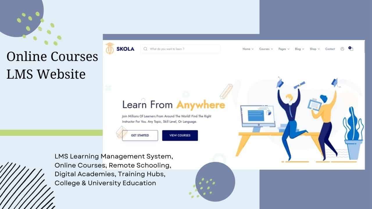 Online Education Courses Website | Modern Full Featured LMS Theme  | Skola WordPress Theme