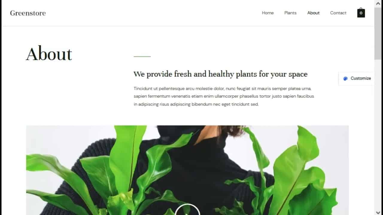 Plant Shop   WP Theme   WordPress Theme Preview