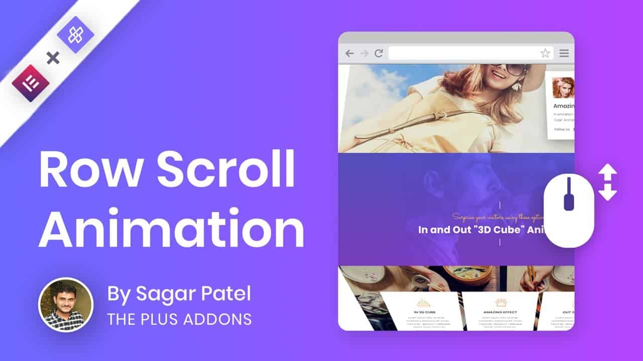 Row Scroll Animation | Section Scroll Animation by The Plus Addons for Elementor