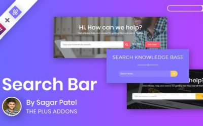 Tutorial : How to manage WordPress Search bar widget of The Plus Addons for Elementor?