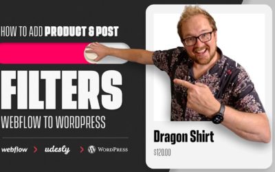 Udesly 3.0 – Webflow to WordPress – How to filter product & posts in WordPress