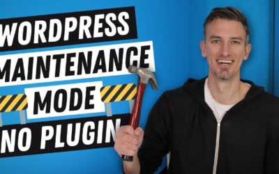 WordPress Maintenance Mode Tutorial (NO PLUGIN NEEDED)