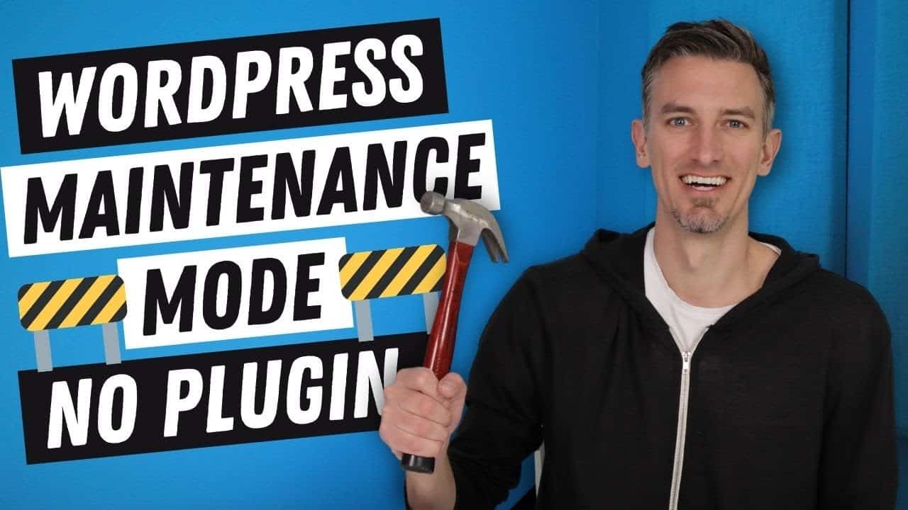 WordPress Maintenance Mode Tutorial (NO PLUGIN NEEDED)