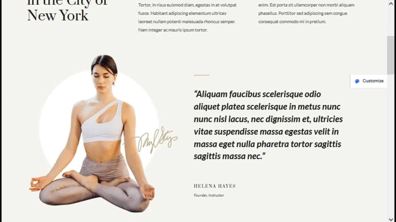 Yoga Studio   WP Theme   WordPress Theme Preview