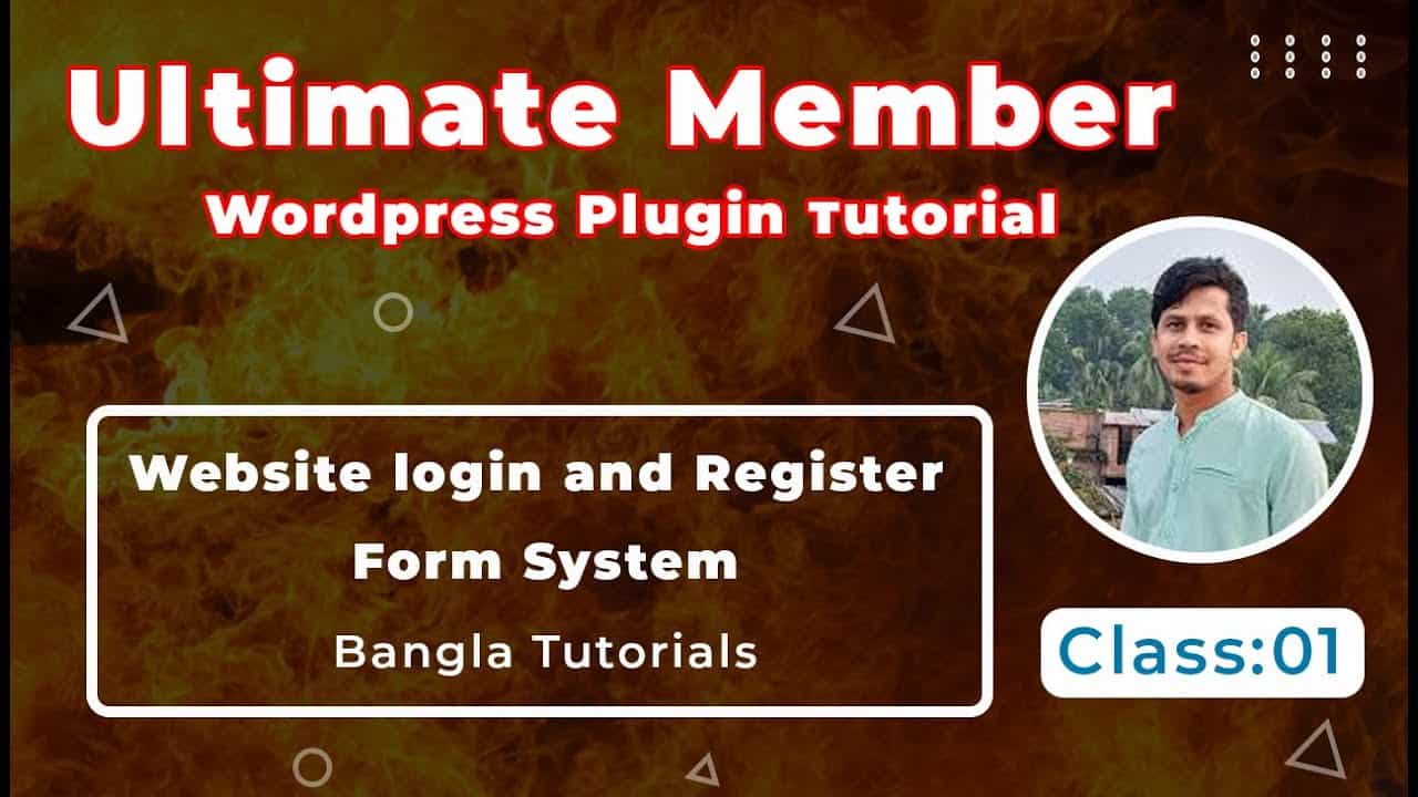 ultimate member wordpress plugin tutorial bangla - Website login and Register form | Class:01