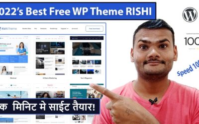 2022's Best Free WordPress Theme (Tech Blog, News Blog,  Jobs Site, More)  | Rishi WordPress Theme 🔥