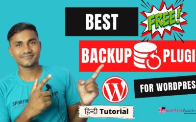 Best Backup Plugin for WordPress Website Hindi Tutorial | Web9 Academy