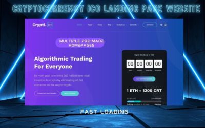 Create Cryptocurrency, ICO IEO Landing Page Website | Blockchain, Crypto | CryptiBIT WordPress Theme