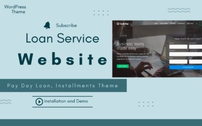 Create Loan Service Website | Payday loan, Installment, Online Loan Service Theme |Cash Bay WP Theme