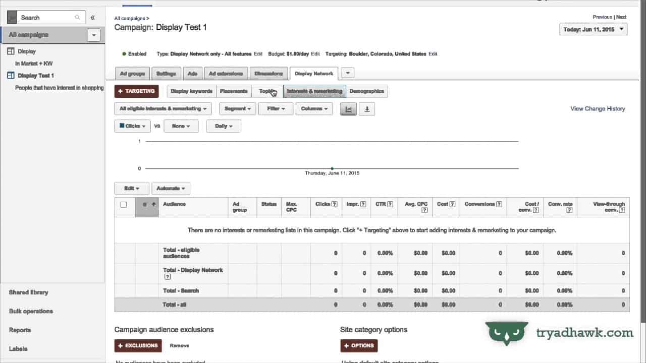 AdWords Display Campaigns & Targeting — Google AdWords Tutorial