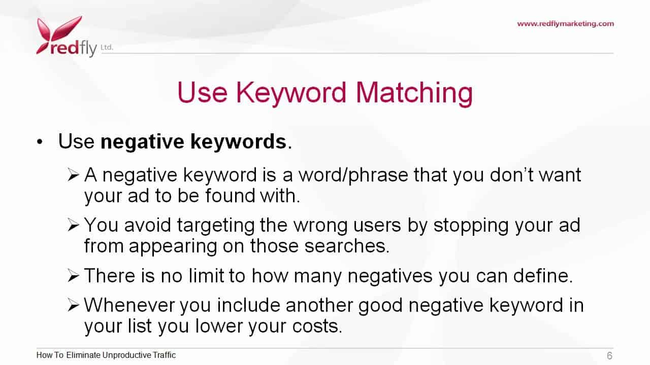 Google AdWords Advanced Tutorial 4 - How To Eliminate Unproductive Traffic