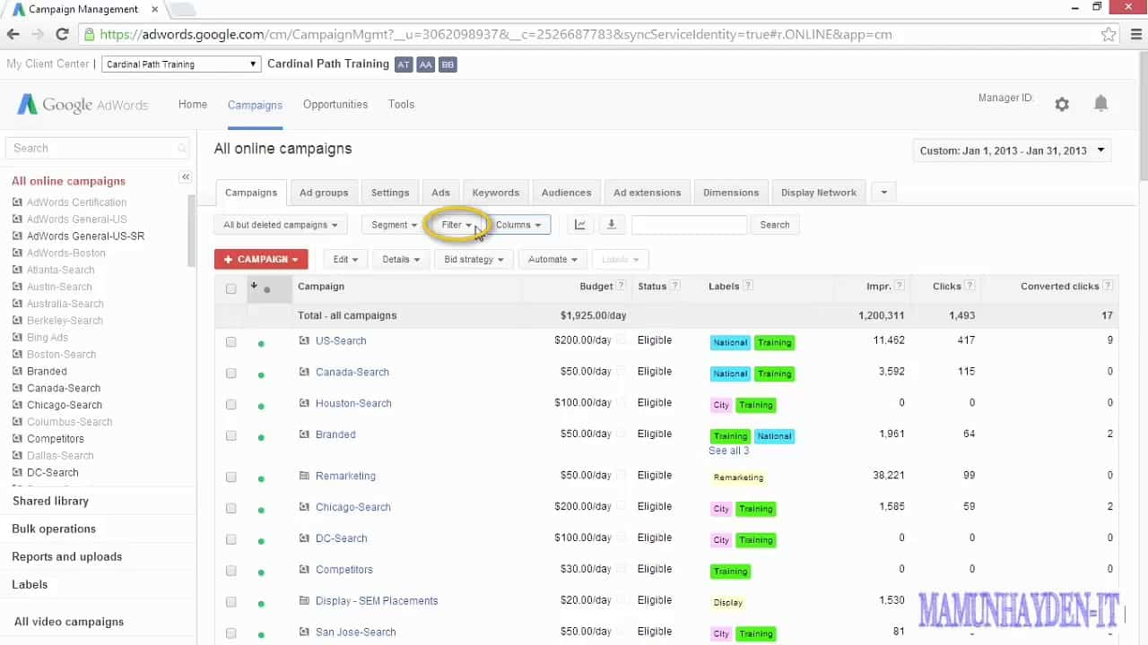 Google AdWords Tutorial | Saving time and confusion with labels