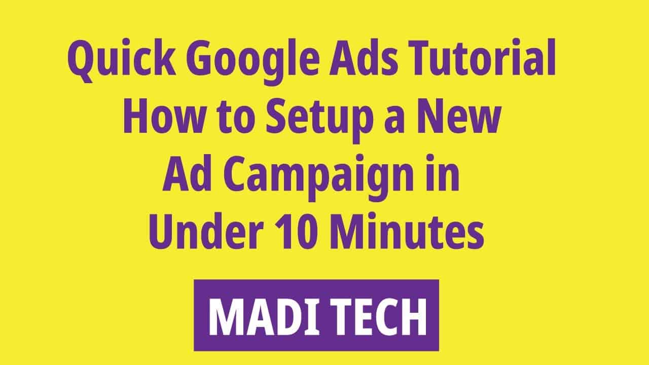 Google Ads Compaign || Quick Google Ads Tutorial