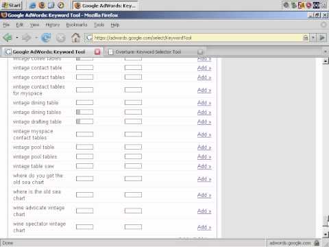 Google Adwords Tutorial - The Best Keyword Tools To Help Build Lists For Your Adwords Campaigns