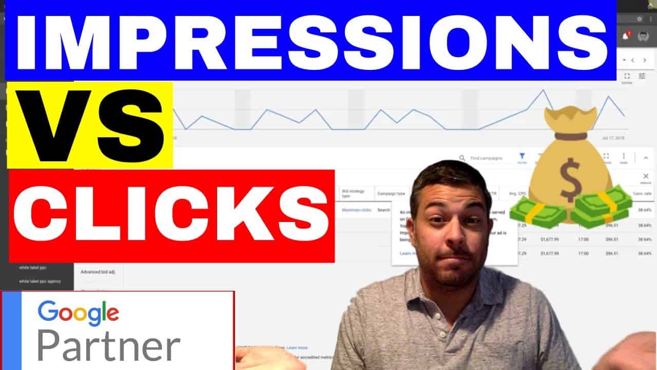 Impressions vs Clicks - Google Adwords Tutorial  ✔️✔️