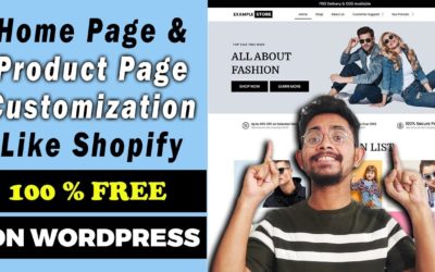 Ep.7 – WordPress Theme Customization For Ecommerce | Home Page, Product Page, Reviews & Many More