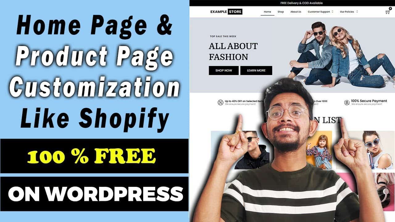 Ep.7 - WordPress Theme Customization For Ecommerce | Home Page, Product Page, Reviews & Many More